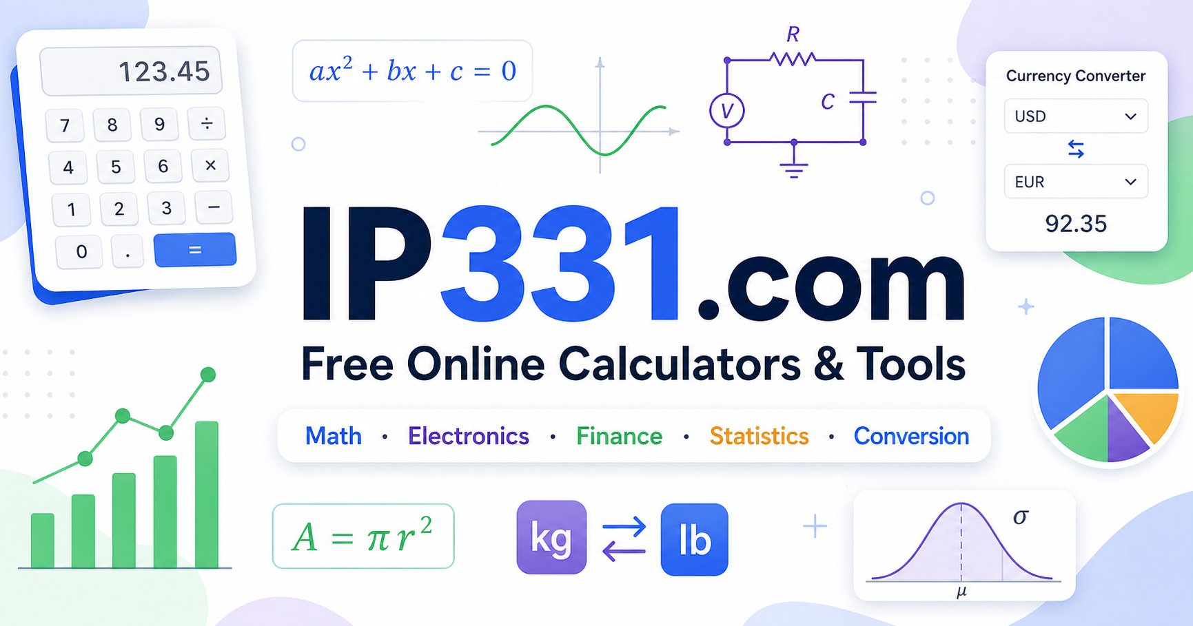 Free Online Math & Utility Calculators - Algebra, Geometry, Matrix ...